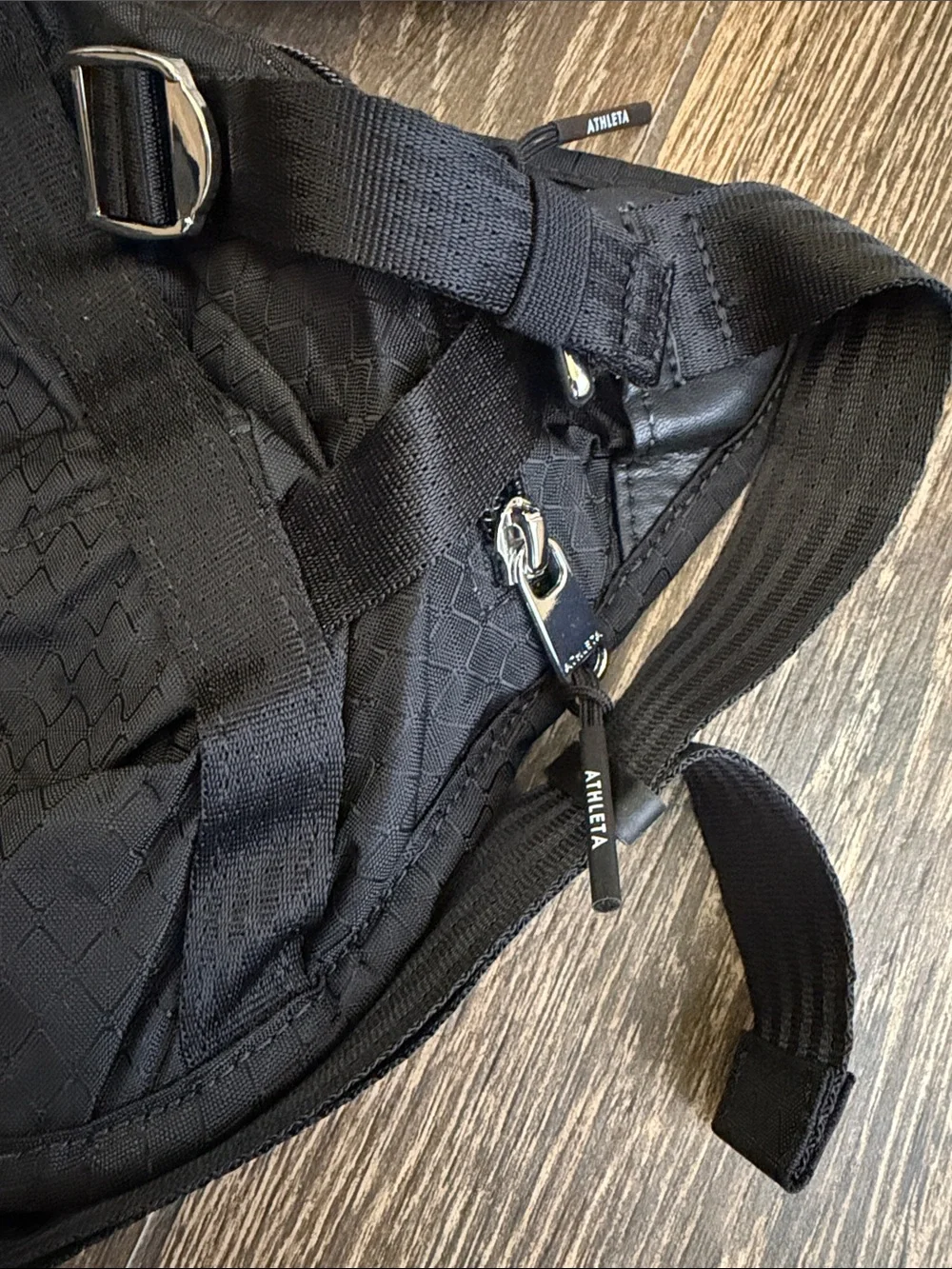 Athleta Women’s Black Excursion Large Belt/Crossbody Bag